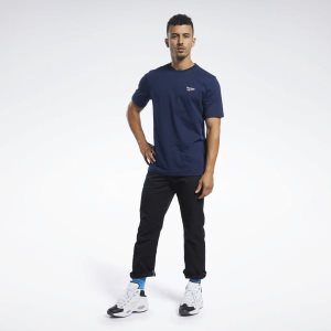 Reebok Classic Vector T Shirt Herren - Navy - DE 293-AMP